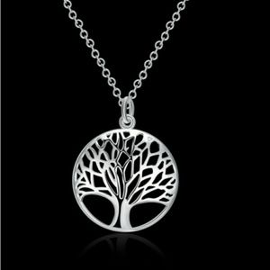 TREE OF LIFE 925 STERLING SILVER PENDANT NECKLACE